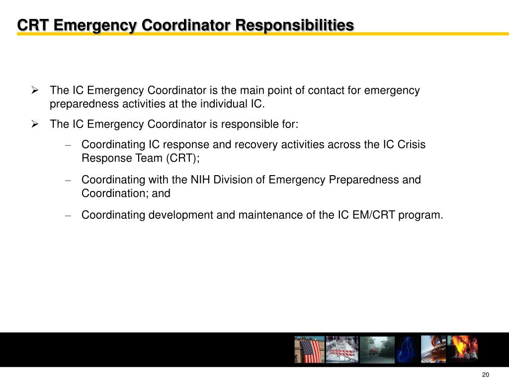 PPT NIH Emergency Management/ Continuity of Operations Program