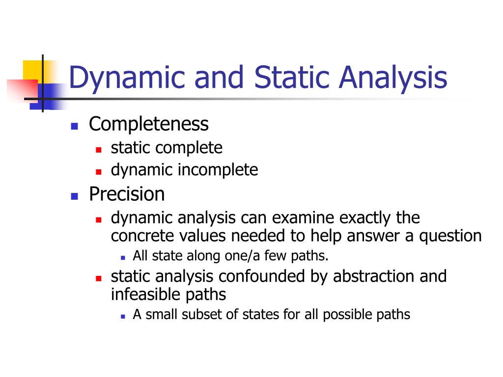 PPT The Essence of Dynamic Analysis PowerPoint Presentation, free