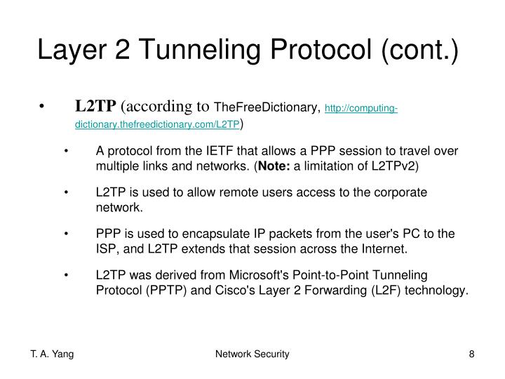 PPT Layer 2 Tunneling Protocol (L2TP) PowerPoint Presentation ID