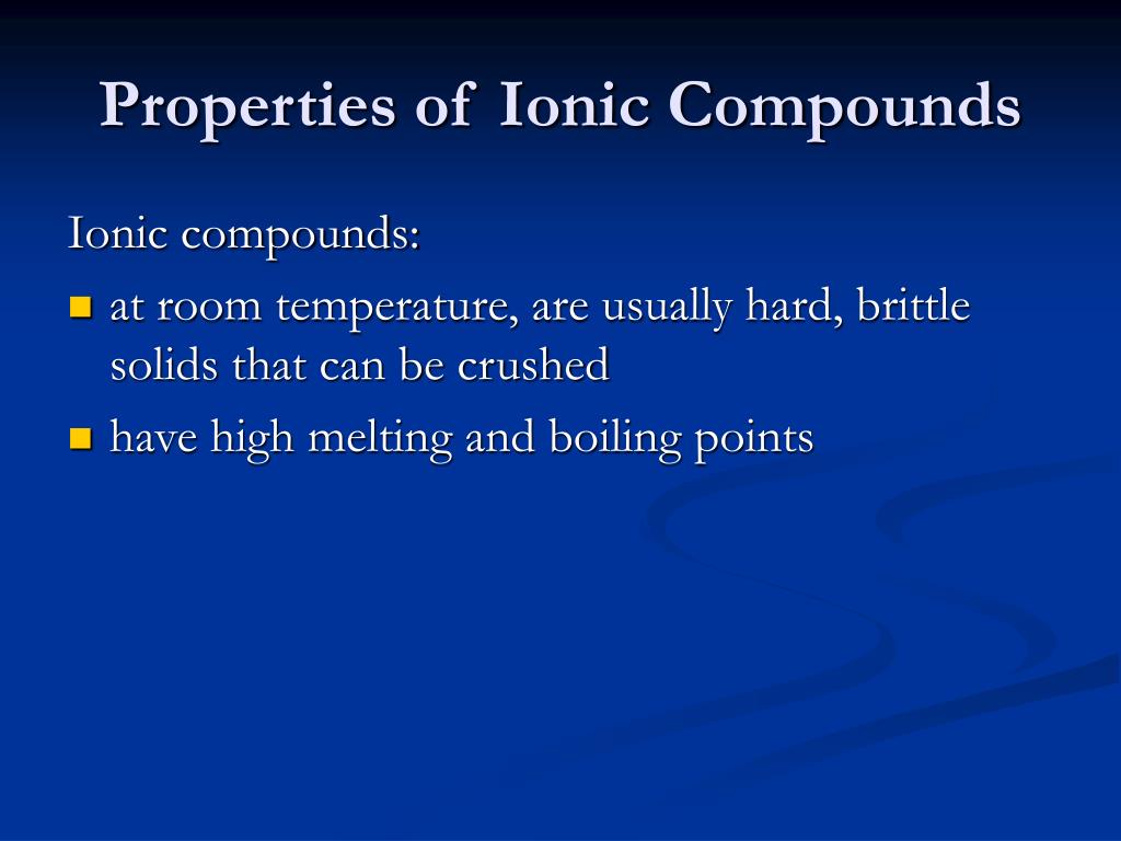 PPT Ionic Compounds and Solutions PowerPoint Presentation, free