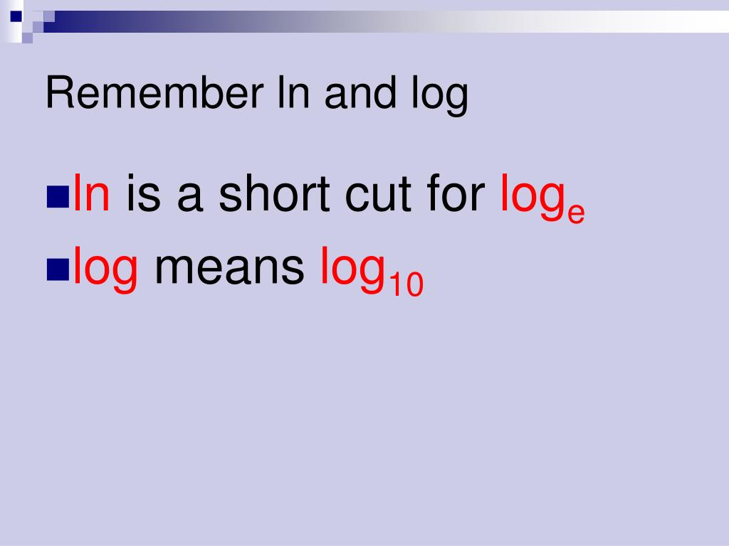 PPT Properties of Logarithms PowerPoint Presentation, free download