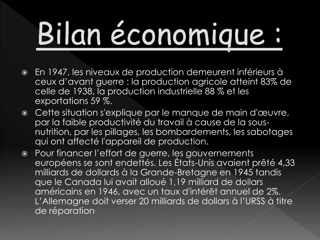 PPT Bilan de la seconde guerre mondiale PowerPoint Presentation, free