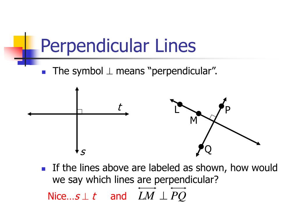 PPT Parallel and Perpendicular Lines PowerPoint Presentation, free