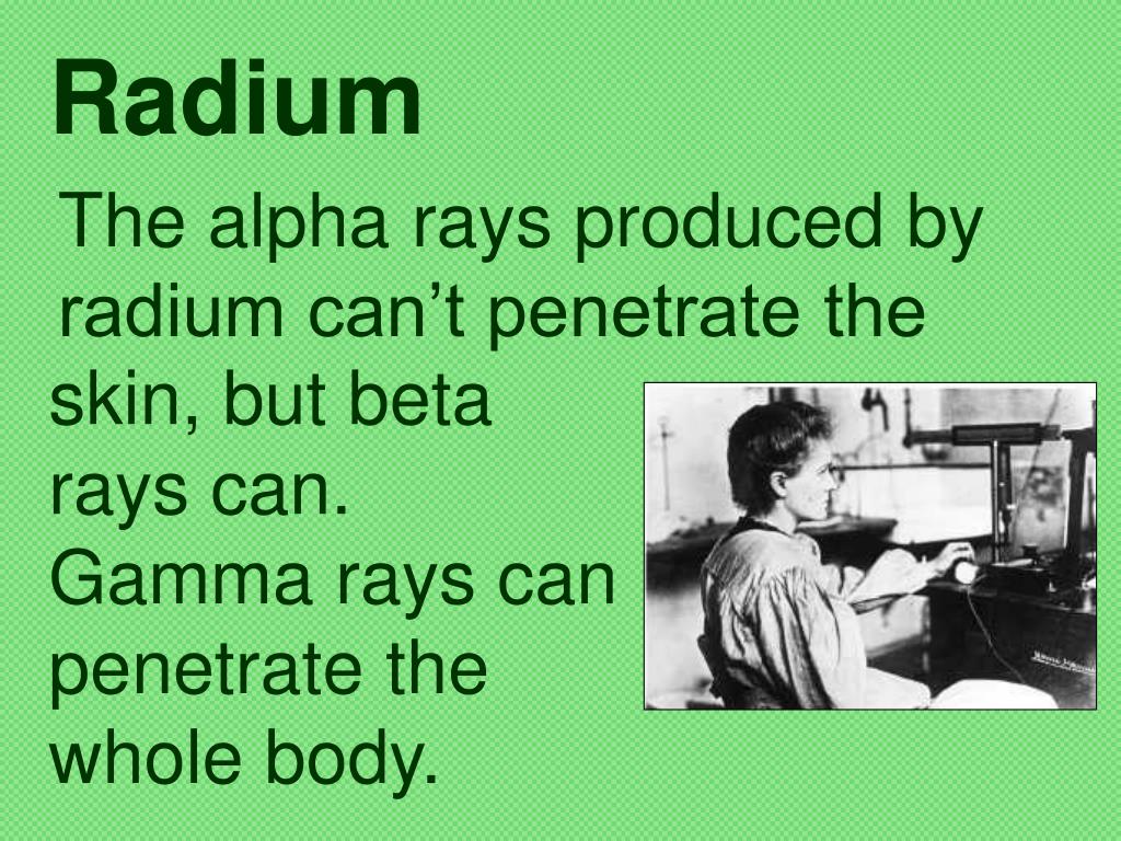 PPT Marie Curie and the Discovery of Radium PowerPoint Presentation