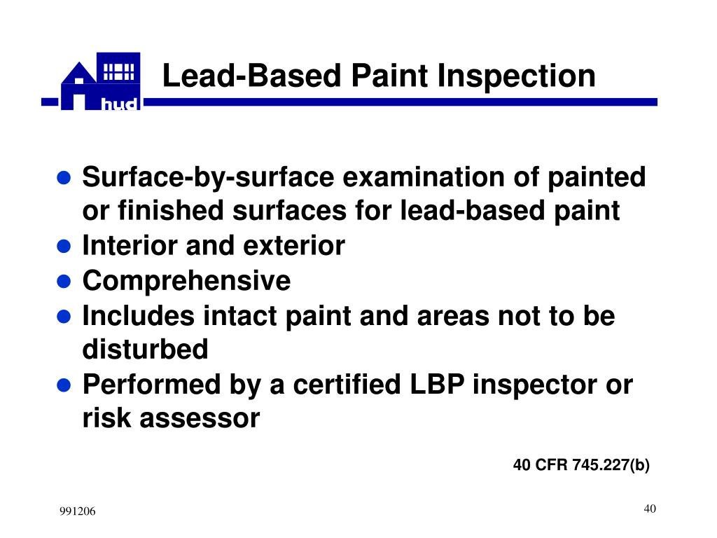 PPT New HUD LeadBased Paint Regulations PowerPoint Presentation