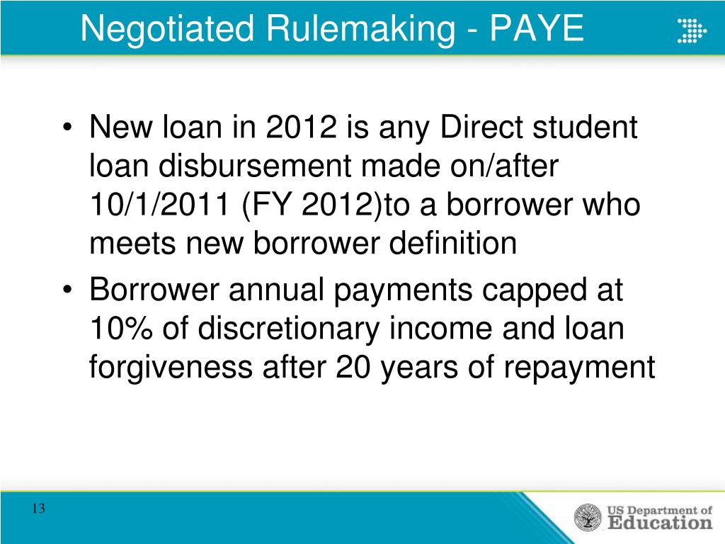 PPT Department of Education Negotiated Rulemaking and Perkins Loan