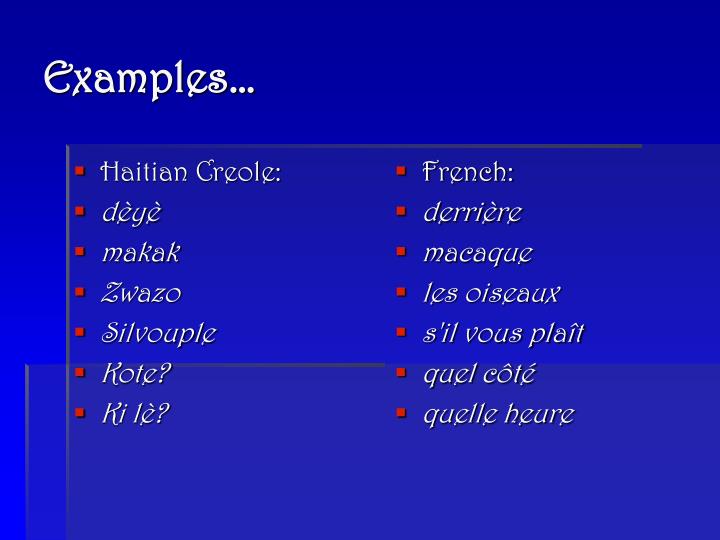 PPT Haitian Creole vs. French in Haiti How Language Divides a Nation PowerPoint Presentation