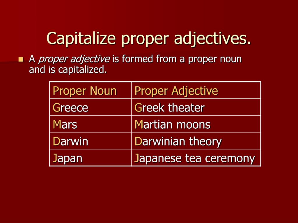 PPT Using Capital Letters Correctly PowerPoint Presentation, free download ID1095607
