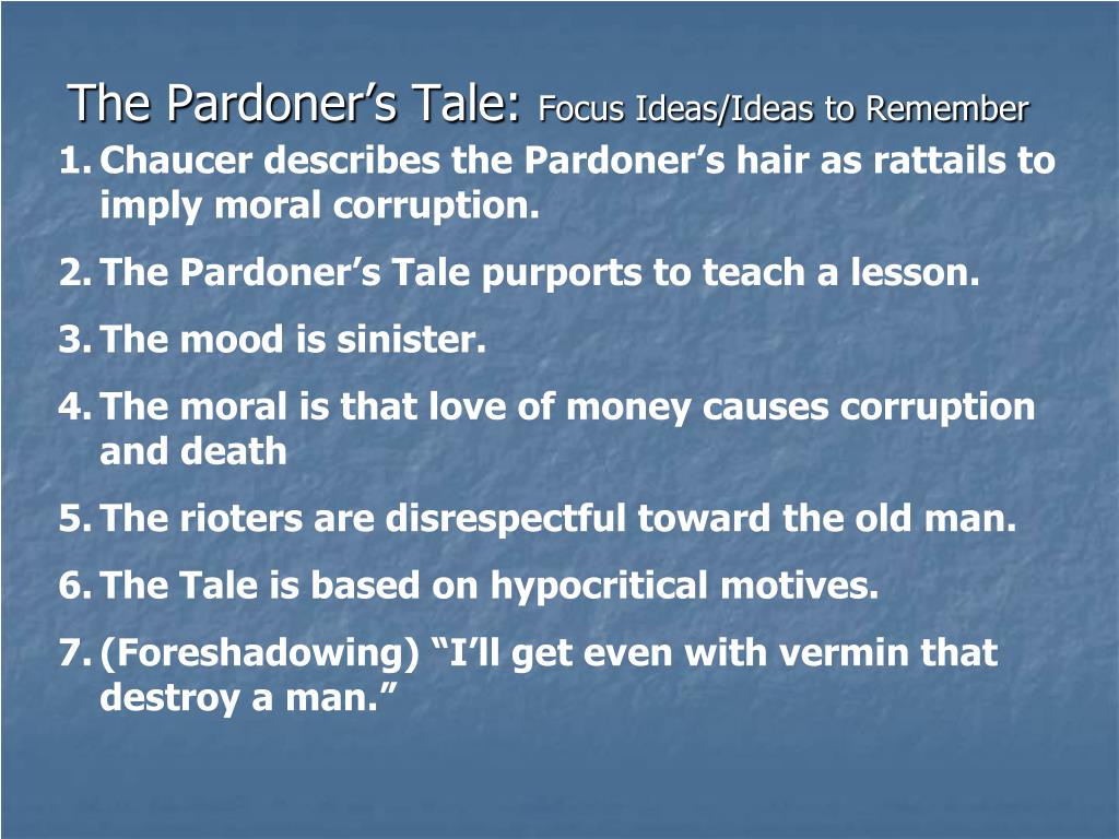 PPT The Pardoner’s Tale PowerPoint Presentation, free download ID