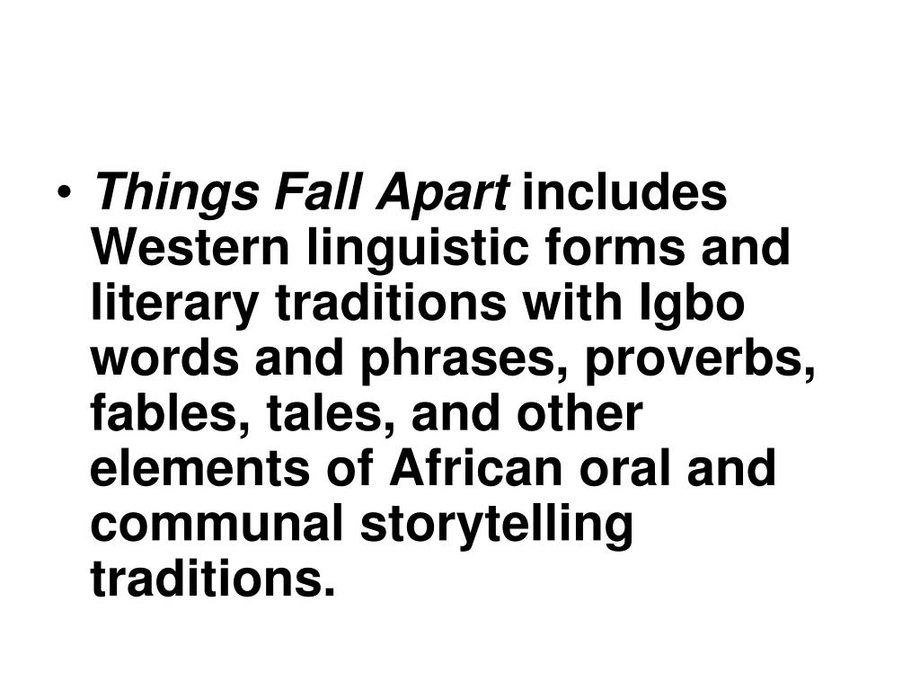 PPT Things Fall Apart PowerPoint Presentation, free download ID1096435