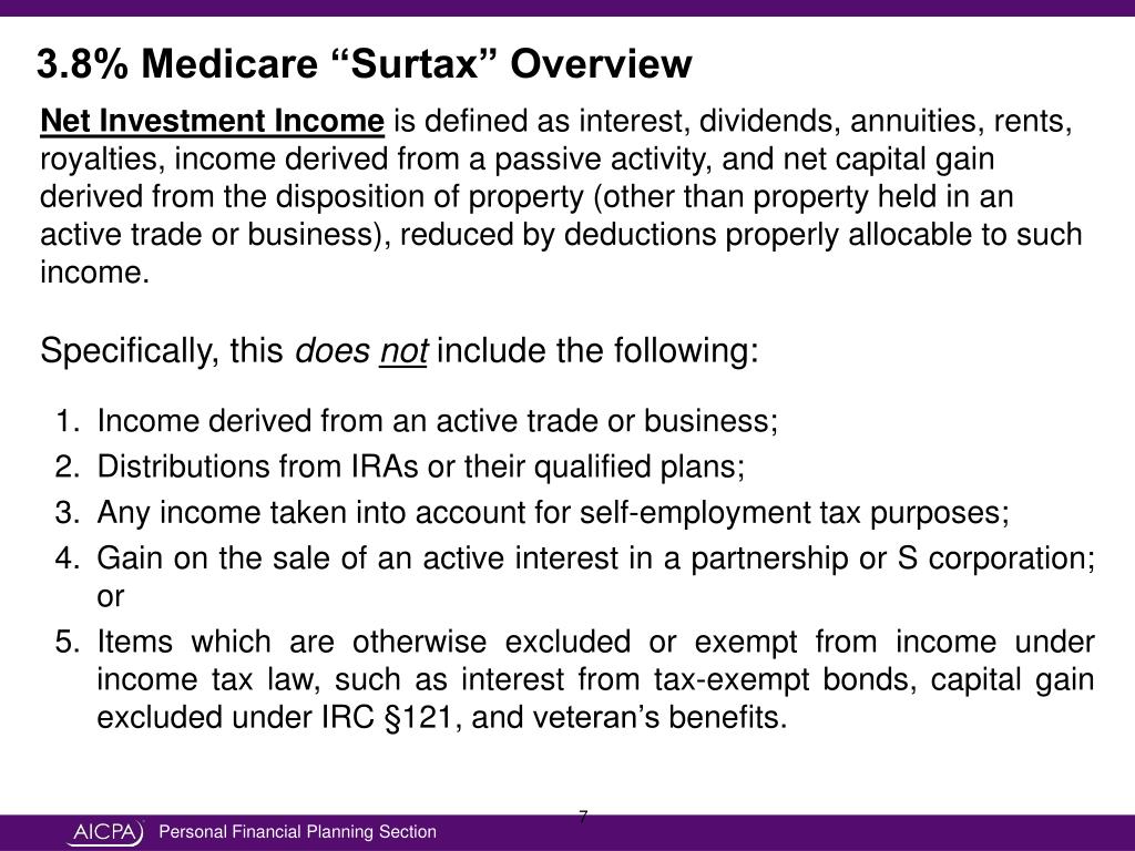 PPT Planning Strategies in Wake of the New 3.8 Medicare “Surtax