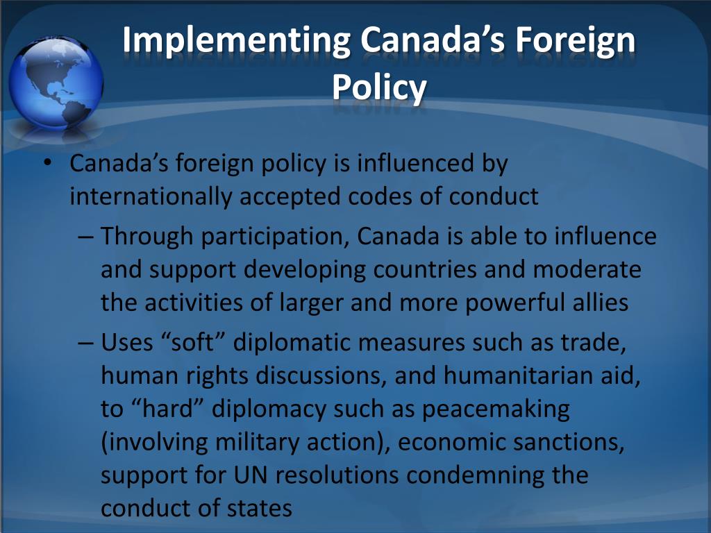 PPT The Determinants of Canadian Foreign Policy PowerPoint