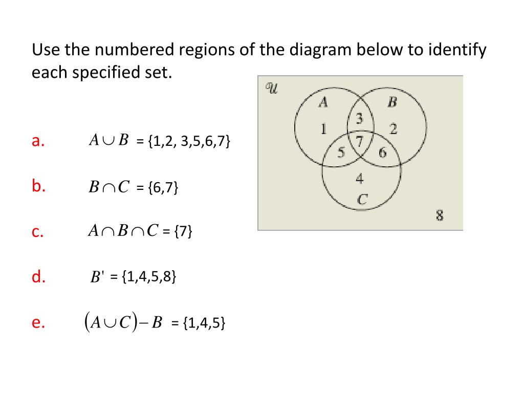 PPT - Set Operations and Venn Diagrams 2.2 – 2.3 PowerPoint