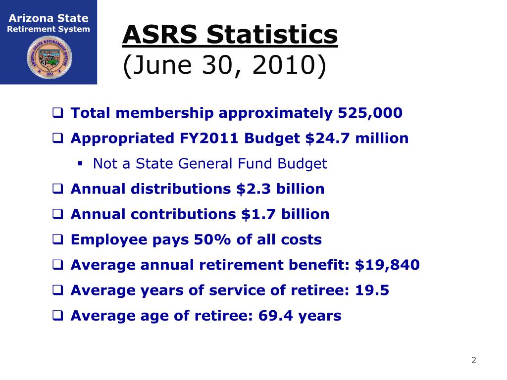 PPT Arizona State Retirement System PowerPoint Presentation, free