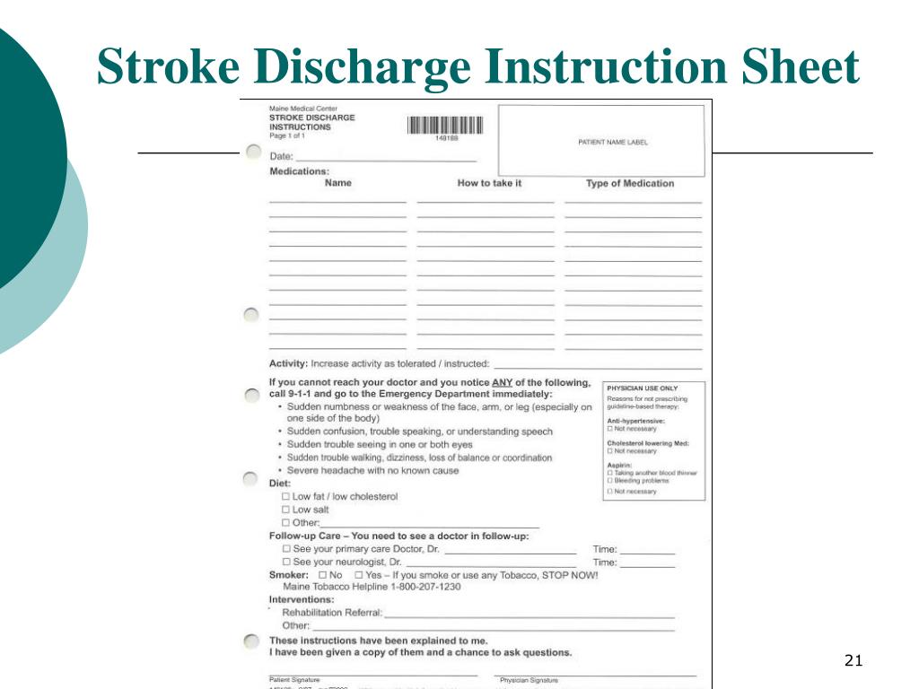 PPT STROKE Order Sets & Nursing Interventions Module IV PowerPoint