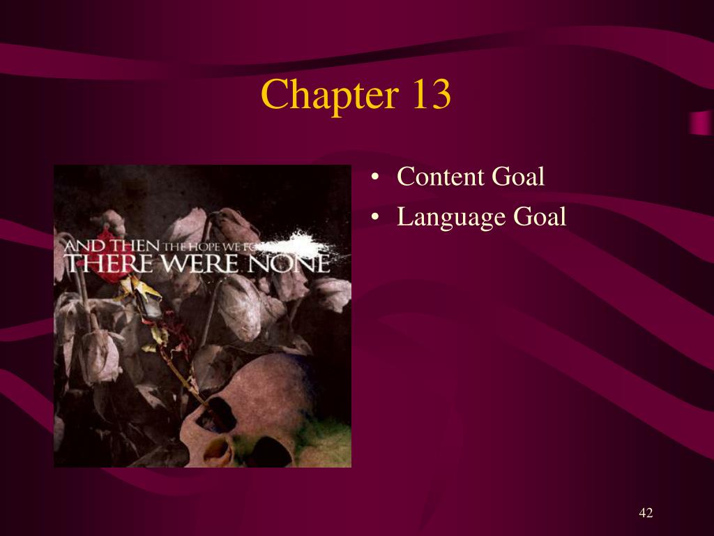 PPT And Then There Were None PowerPoint Presentation