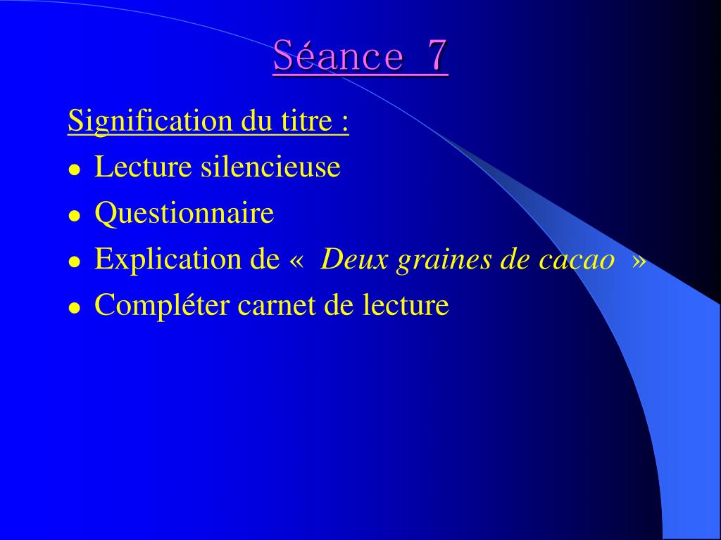 Deux Graines De Cacao Résumé Des Chapitres Wikipedia