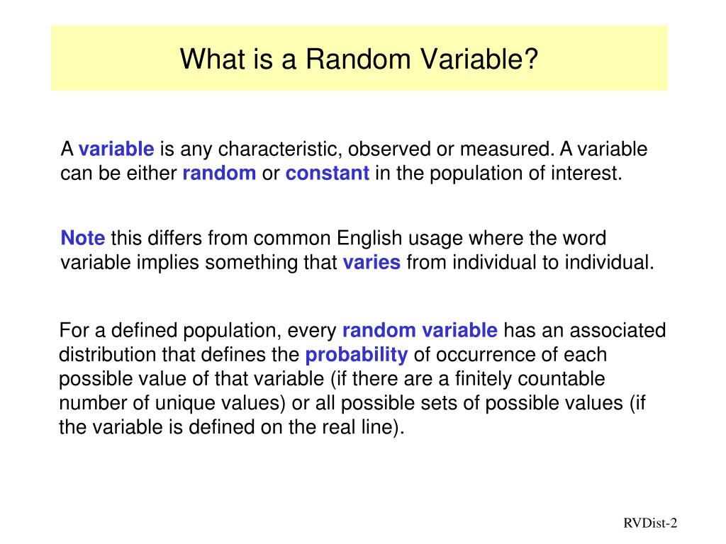PPT Distributions of Random Variables ( § 4.6 4.10) PowerPoint