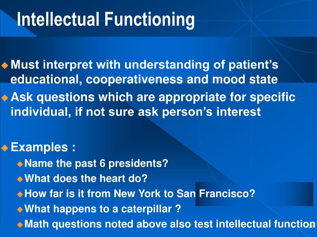 PPT The Mental Status Examination PowerPoint Presentation, free