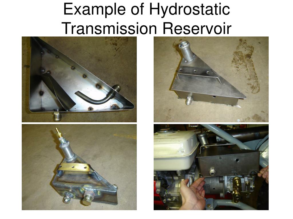PPT Hydrostatic Transmission Reservoir PowerPoint Presentation, free