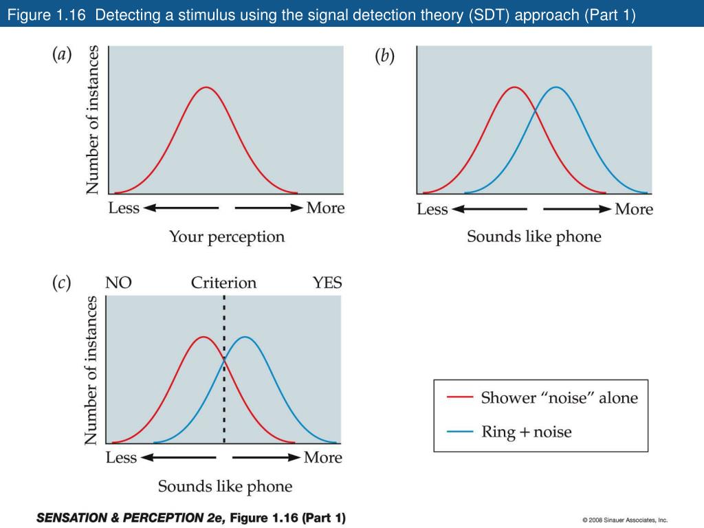 PPT Figure 1.16 Detecting a stimulus using the signal detection