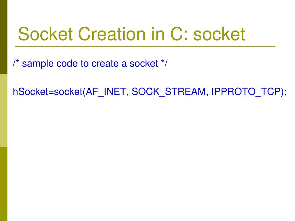 PPT Socket Programming PowerPoint Presentation, free download ID