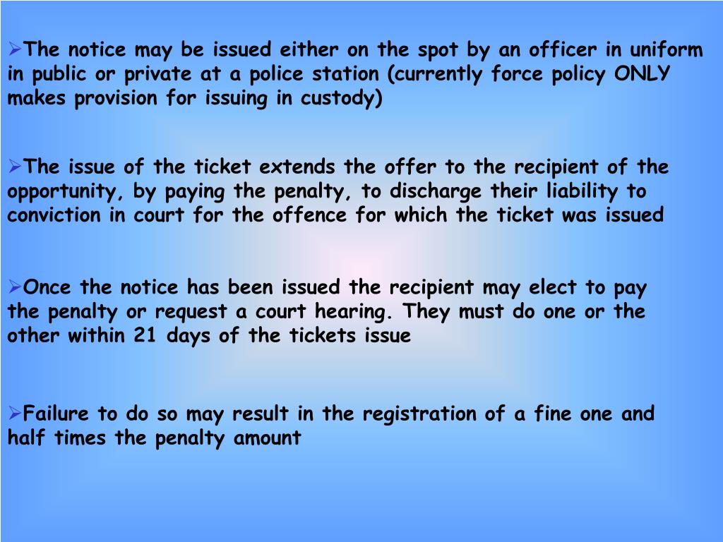 PPT Penalty Notices for Disorder PowerPoint Presentation, free