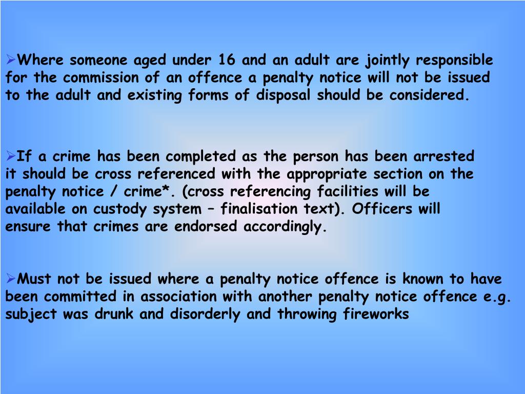 PPT Penalty Notices for Disorder PowerPoint Presentation, free
