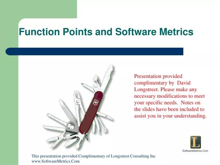 PPT Function Points and Software Metrics PowerPoint Presentation