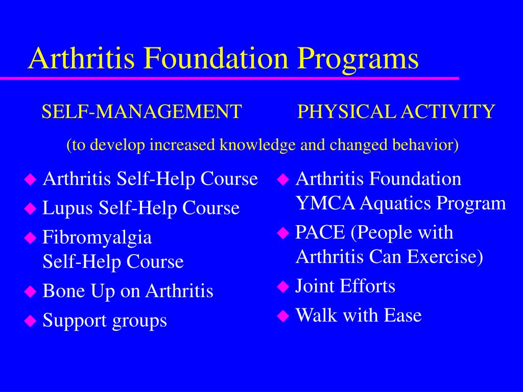 PPT Partnerships to Reduce the Burden of Arthritis The Arthritis