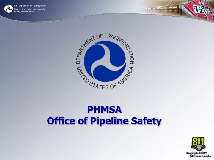 PPT PHMSA Office of Pipeline Safety PowerPoint Presentation, free