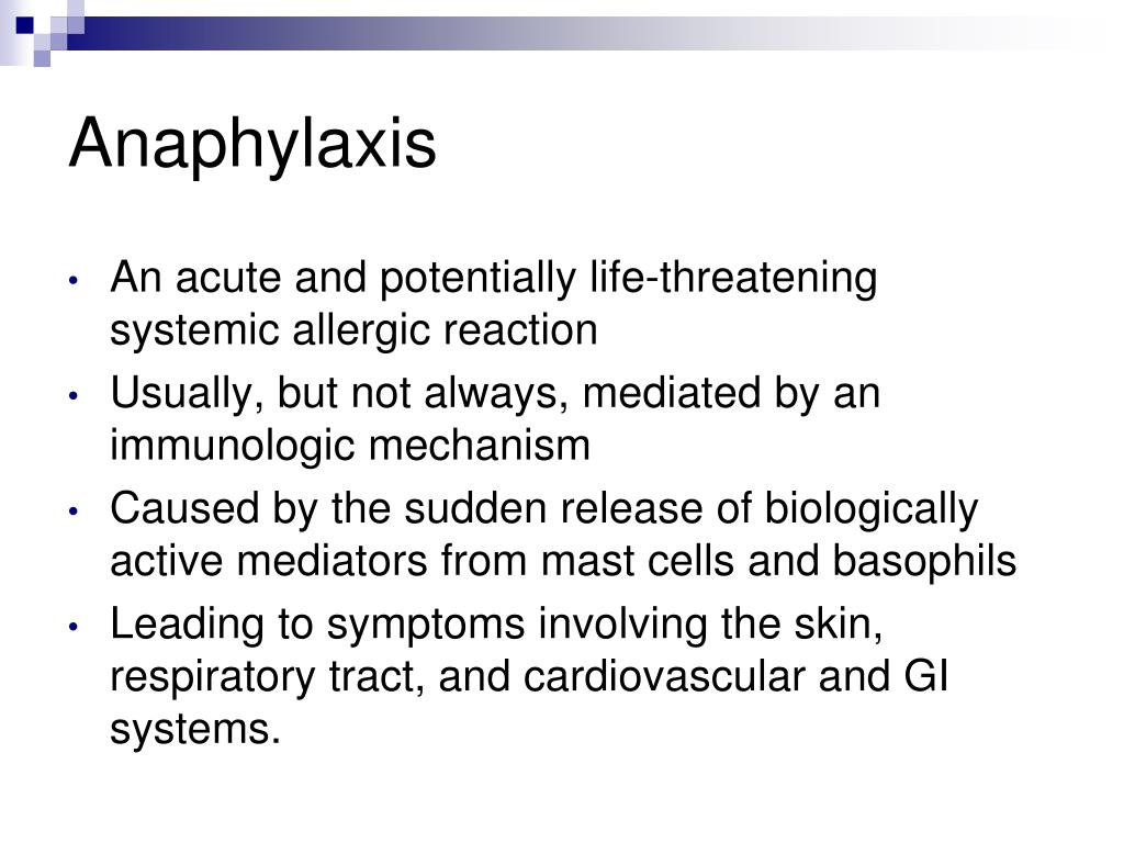 PPT Anaphylaxis PowerPoint Presentation, free download ID1122076