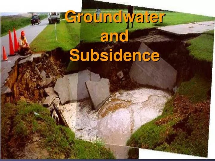 PPT Groundwater and Subsidence PowerPoint Presentation, free download