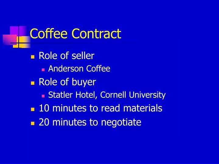 PPT Coffee Contract PowerPoint Presentation, free download ID1125310