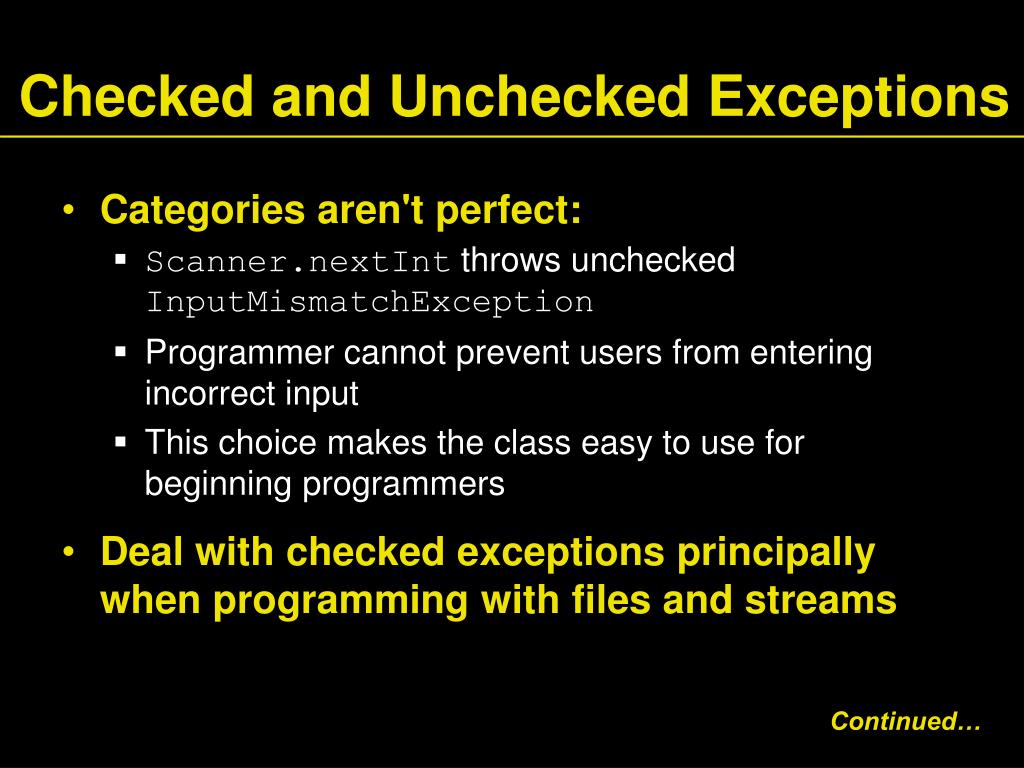 PPT Chapter 9 Exception Handling PowerPoint Presentation, free