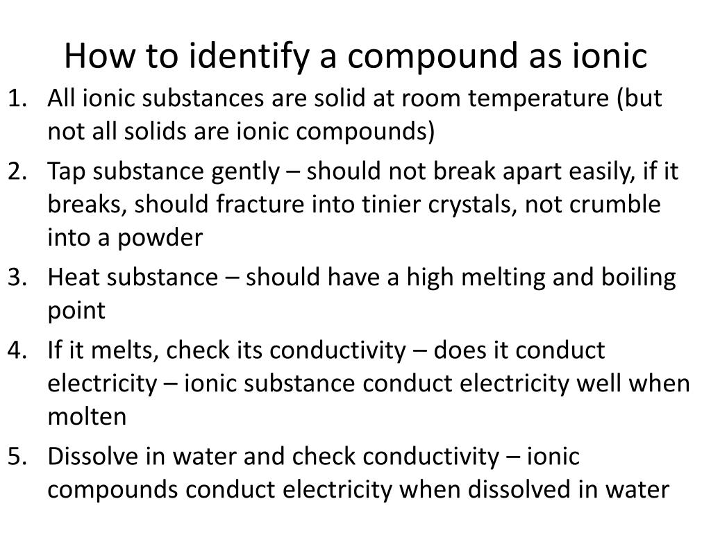 PPT Properties of ionic compounds PowerPoint Presentation, free