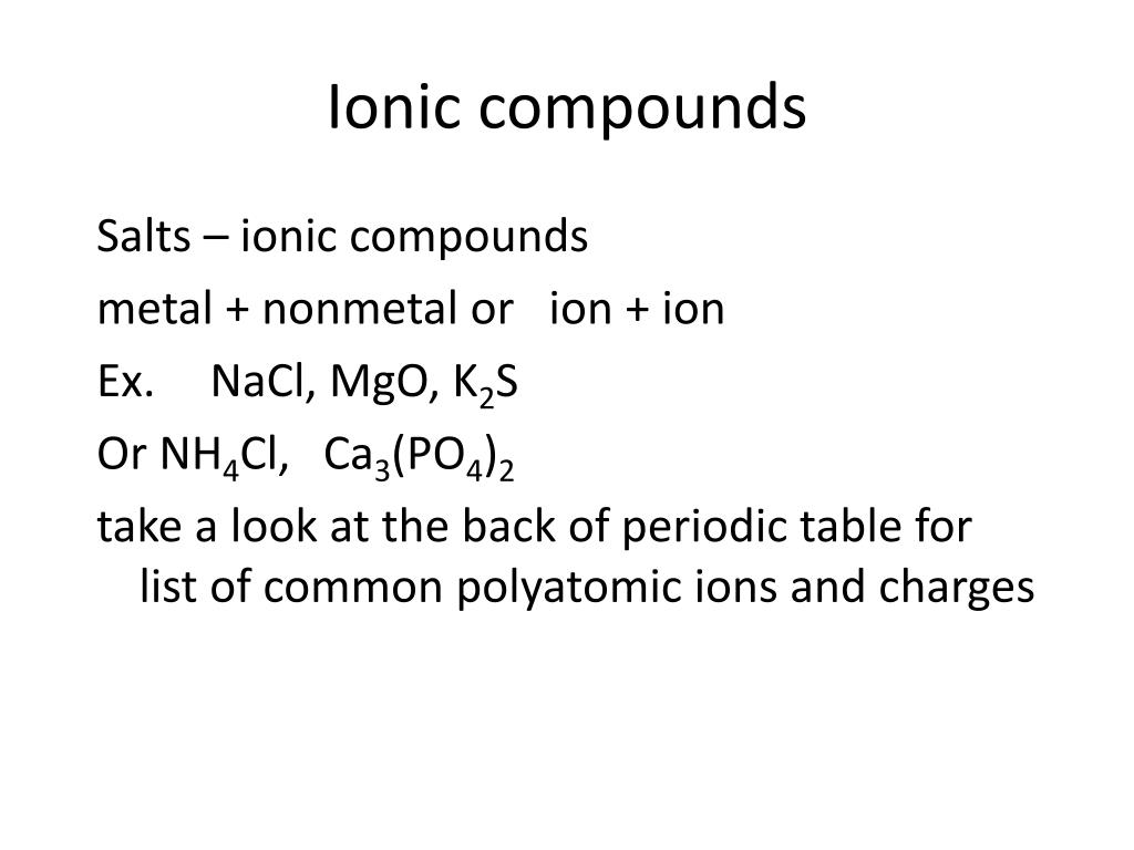 PPT Properties of ionic compounds PowerPoint Presentation, free