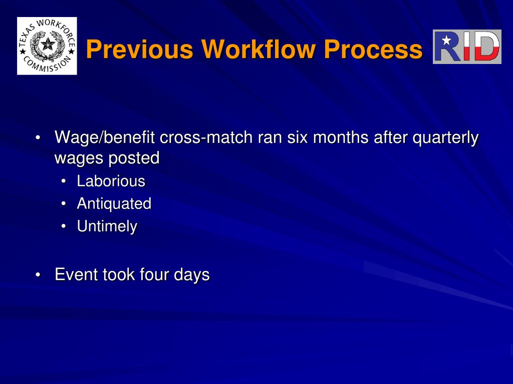 PPT Modified WageBenefit Cross match Presented by John McLandrich