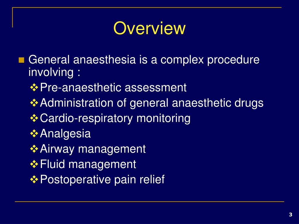 PPT GENERAL ANAESTHESIA PowerPoint Presentation, free download ID