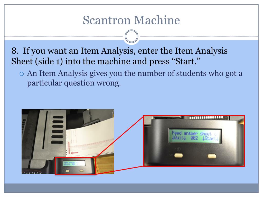 PPT Scantron Machine PowerPoint Presentation, free download ID1134419