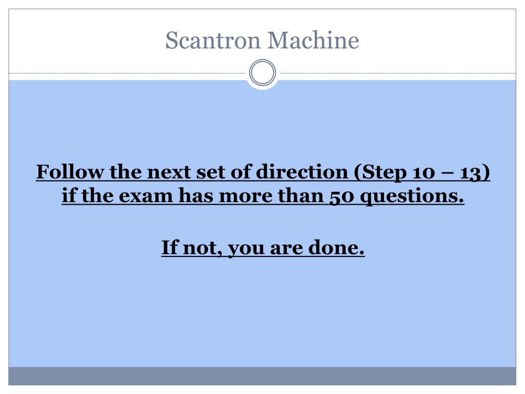 PPT Scantron Machine PowerPoint Presentation, free download ID1134419