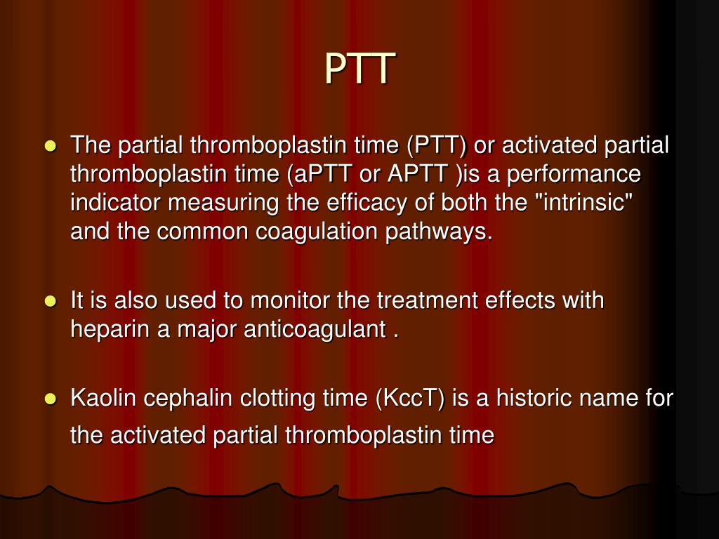 PPT Bleeding time,clotting time, PT, and PTT Dr. Ayham Abu Laila