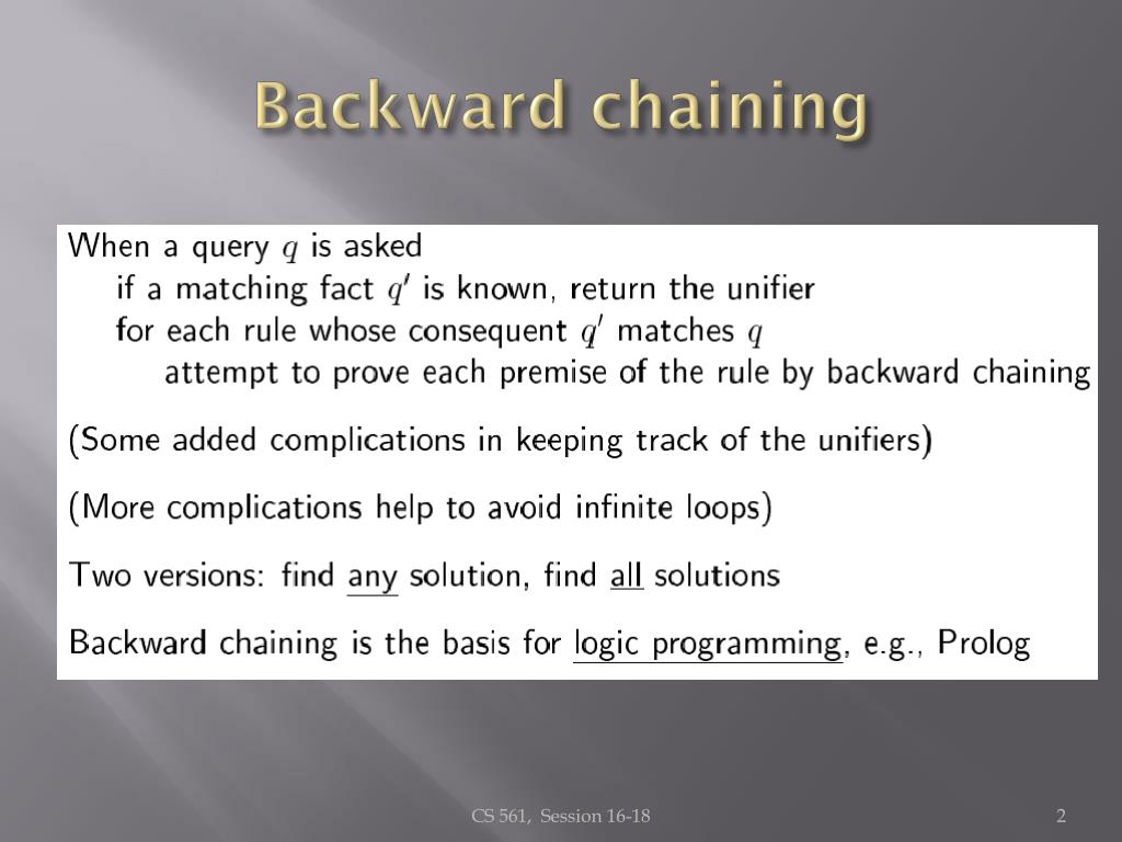 PPT Logic Inference and Chaining PowerPoint Presentation, free