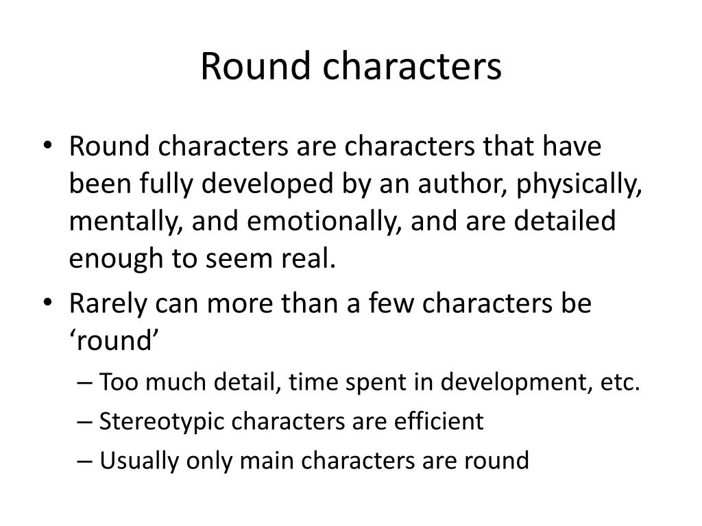 PPT Characters and characterization PowerPoint Presentation, free