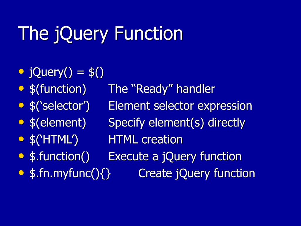 PPT jQuery PowerPoint Presentation, free download ID1138221