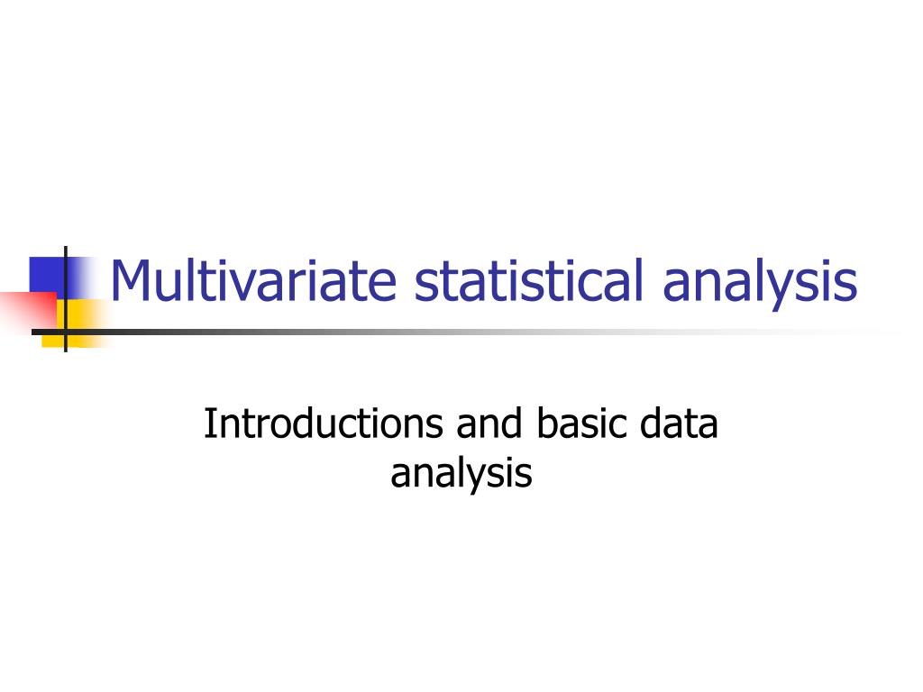 PPT Multivariate statistical analysis PowerPoint Presentation, free