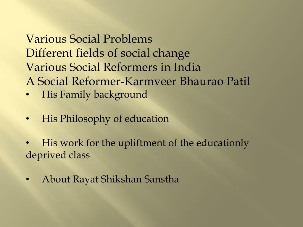 PPT Social reformer PowerPoint Presentation, free download ID1142538