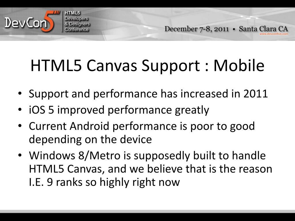 PPT HTML5 Canvas Essentials PowerPoint Presentation, free download