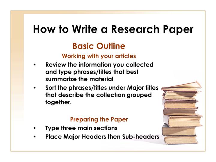 PPT How to Write a Research Paper PowerPoint Presentation ID1143397