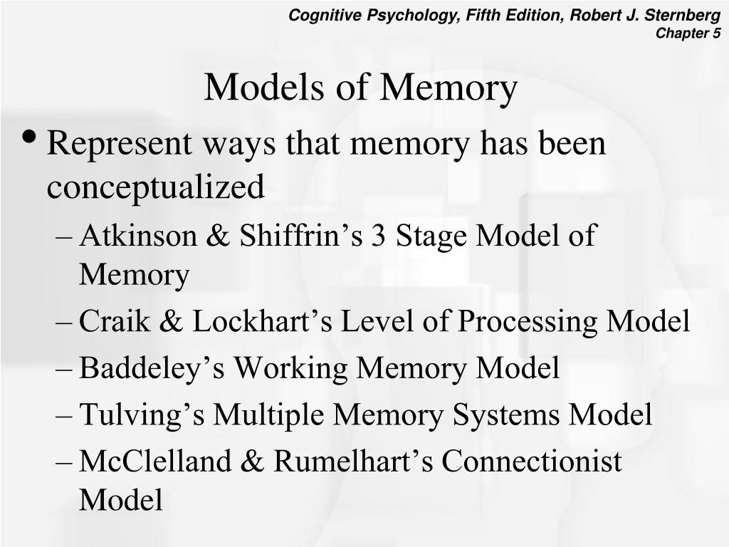 PPT Chapter 5 Memory Models and Research Methods PowerPoint